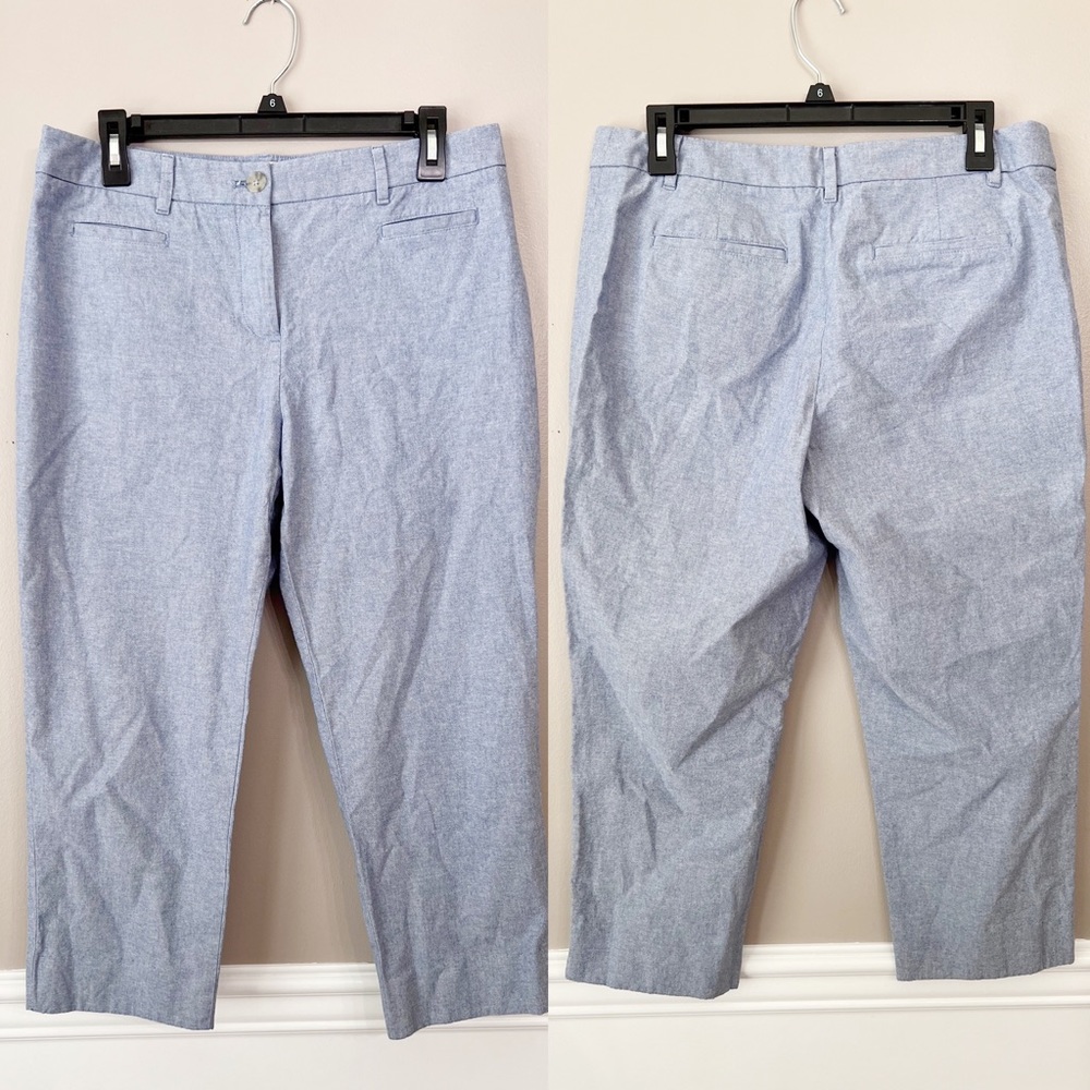 Talbots Chambray Capri Pants